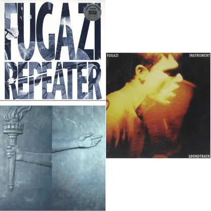 This is a 3 LP Vinyl SKU bundle.
1.This LP Vinyl is brand new.Format: LP VinylMusic Style: PunkThis item's title is: Repeater (Blue LP Vinyl)Artist: FugaziLabel: Rock/PopBarcode: 643859044018Release Date: 1/1/2015
2.This LP Vinyl is brand new.