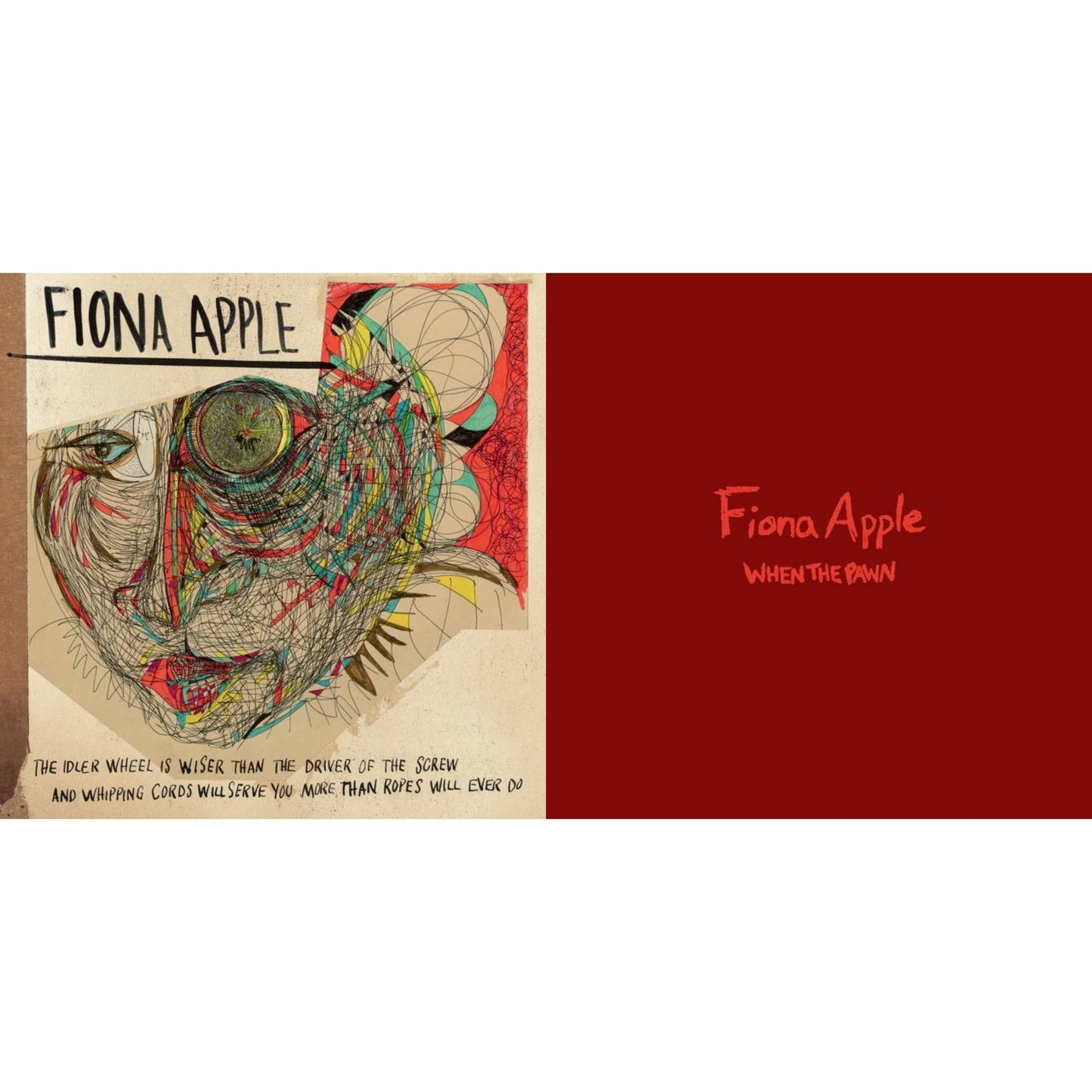 This is a 2 LP Vinyl SKU bundle.
1.This LP Vinyl is brand new.Format: LP VinylThis item's title is: Idler Wheel Is Wiser Than The Driver Of The Screw & Whipping Cords Will Serve You More (180G)Artist: Fiona AppleBarcode: 196588302619Release Date: 12/8/2023
2.This LP Vinyl is brand new.