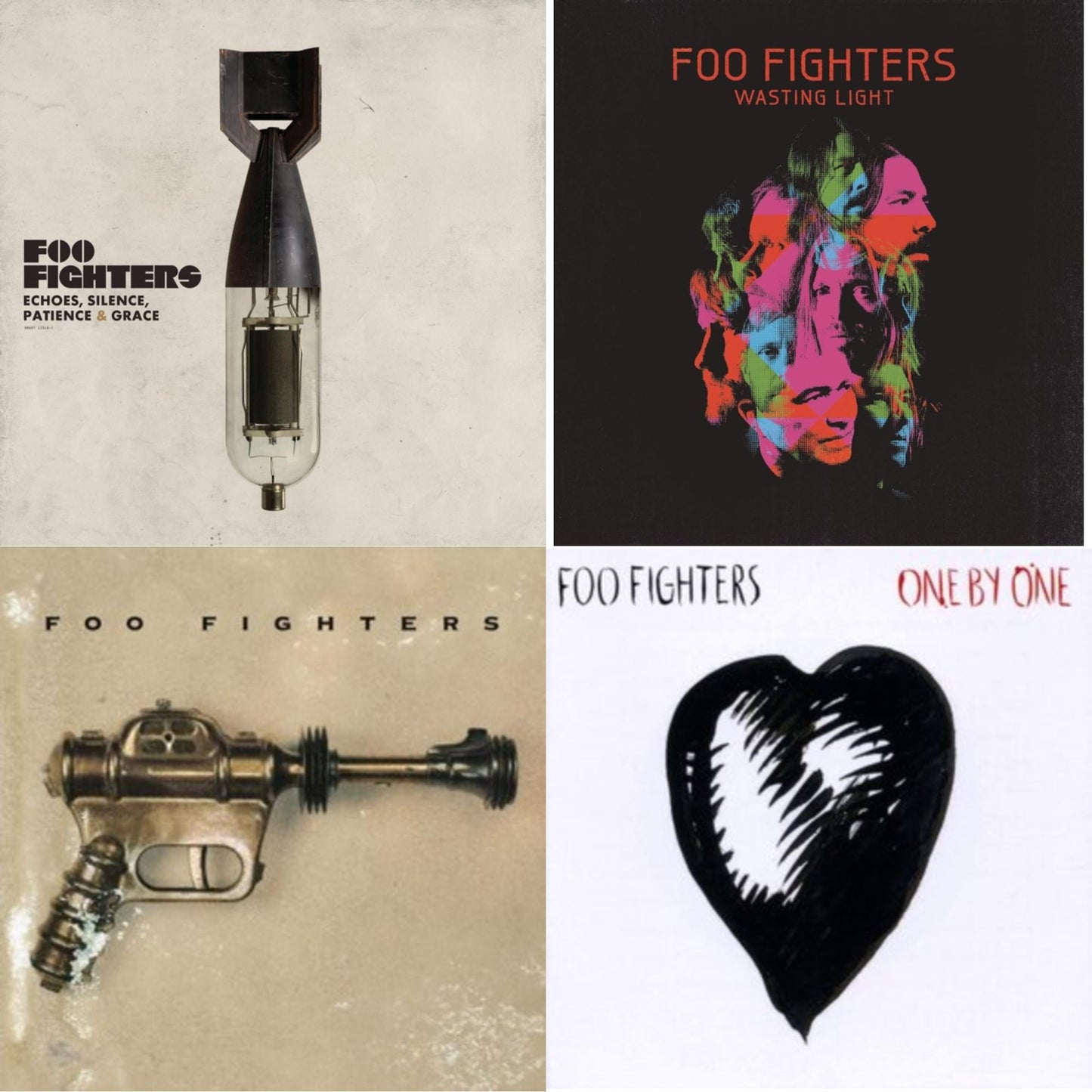 Echoes Silence Patience & Grace & Wasting Light (2LP/Dl Card/Gatefold) & Foo Fighters (Dl Card) & One By One (2LP/Dl Card)