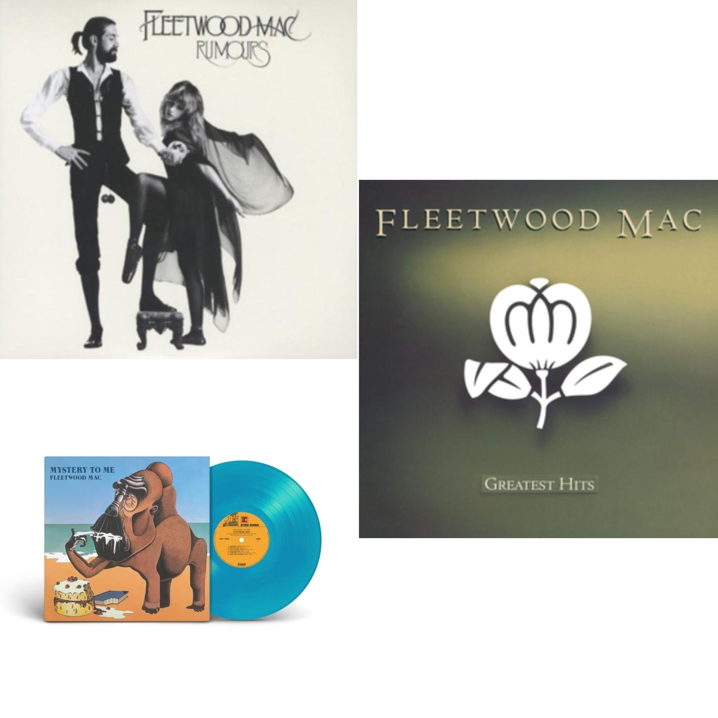 This is a 3 LP Vinyl SKU bundle.
1.This LP Vinyl is brand new.Format: LP VinylMusic Style: Pop RockThis item's title is: Greatest HitsArtist: Fleetwood MacLabel: RHINO/WARNER BROS.Barcode: 081227959357Release Date: 6/24/2014
2.This LP Vinyl is brand new.