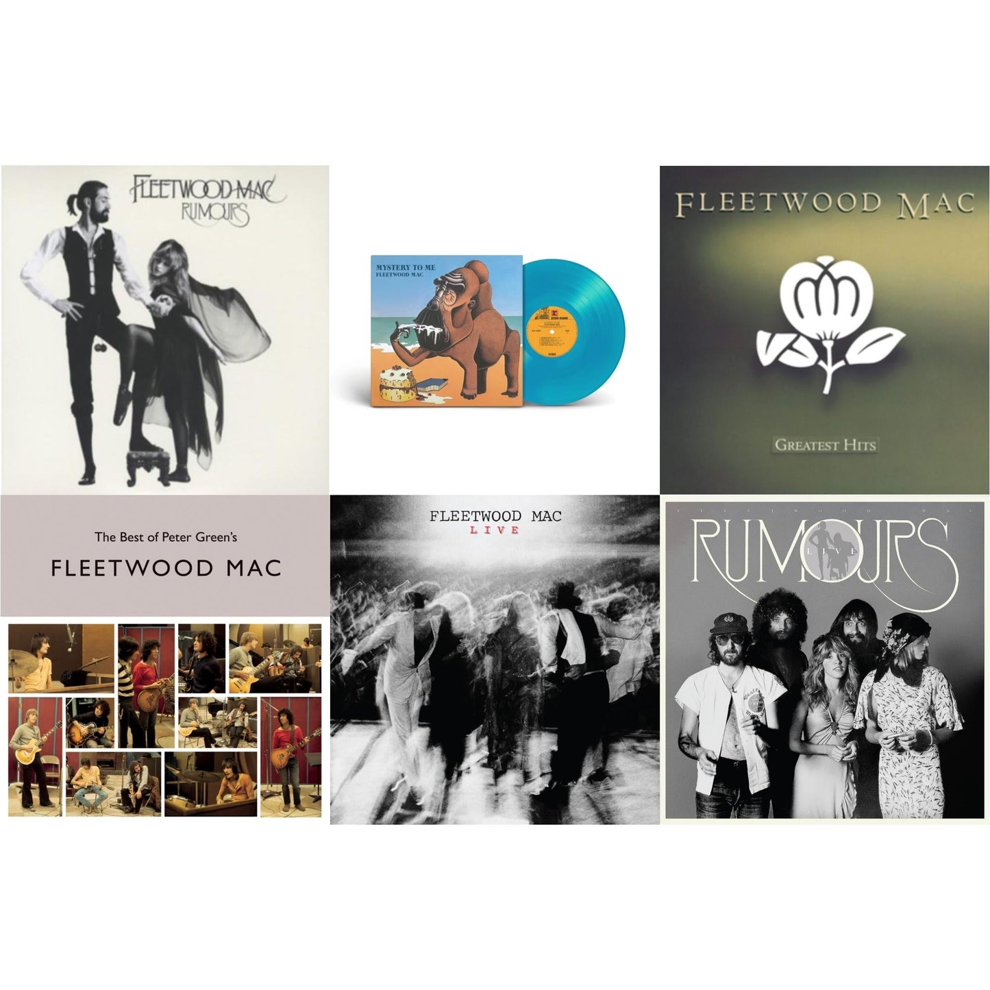 This is a 6 LP Vinyl SKU bundle.
1.This LP Vinyl is brand new.Format: LP VinylMusic Style: Pop RockThis item's title is: Greatest HitsArtist: Fleetwood MacLabel: RHINO/WARNER BROS.Barcode: 081227959357Release Date: 6/24/2014
2.This LP Vinyl is brand new.