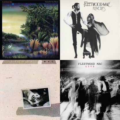 This is a 4 LP Vinyl SKU bundle.
1.This LP Vinyl is brand new.Format: LP VinylMusic Style: Pop RockThis item's title is: Tango In The NightArtist: Fleetwood MacLabel: RHINO/WARNER BROS.Barcode: 081227935610Release Date: 5/26/2017
2.This LP Vinyl is brand new.