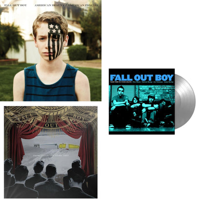 This is a 3 LP Vinyl SKU bundle.
1.This LP Vinyl is brand new.Format: LP VinylMusic Style: Pop PunkThis item's title is: Take This To Your Grave (Fbr 25Th Anniversary Edition/Silver LP Vinyl)Artist: Fall Out BoyLabel: Fueled By RamenBarcode: 075678645594Release Date: 4/30/2021
2.