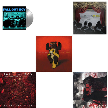 This is a 5 LP Vinyl SKU bundle.
1.This LP Vinyl is brand new.Format: LP VinylMusic Style: Pop PunkThis item's title is: Take This To Your Grave (Fbr 25Th Anniversary Edition/Silver LP Vinyl)Artist: Fall Out BoyLabel: Fueled By RamenBarcode: 075678645594Release Date: 4/30/2021
2.