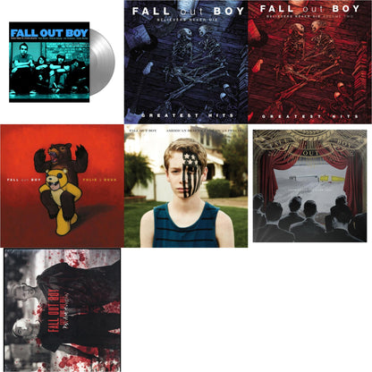 This is a 7 LP Vinyl SKU bundle.
1.This LP Vinyl is brand new.Format: LP VinylMusic Style: Pop PunkThis item's title is: Take This To Your Grave (Fbr 25Th Anniversary Edition/Silver LP Vinyl)Artist: Fall Out BoyLabel: Fueled By RamenBarcode: 075678645594Release Date: 4/30/2021
2.