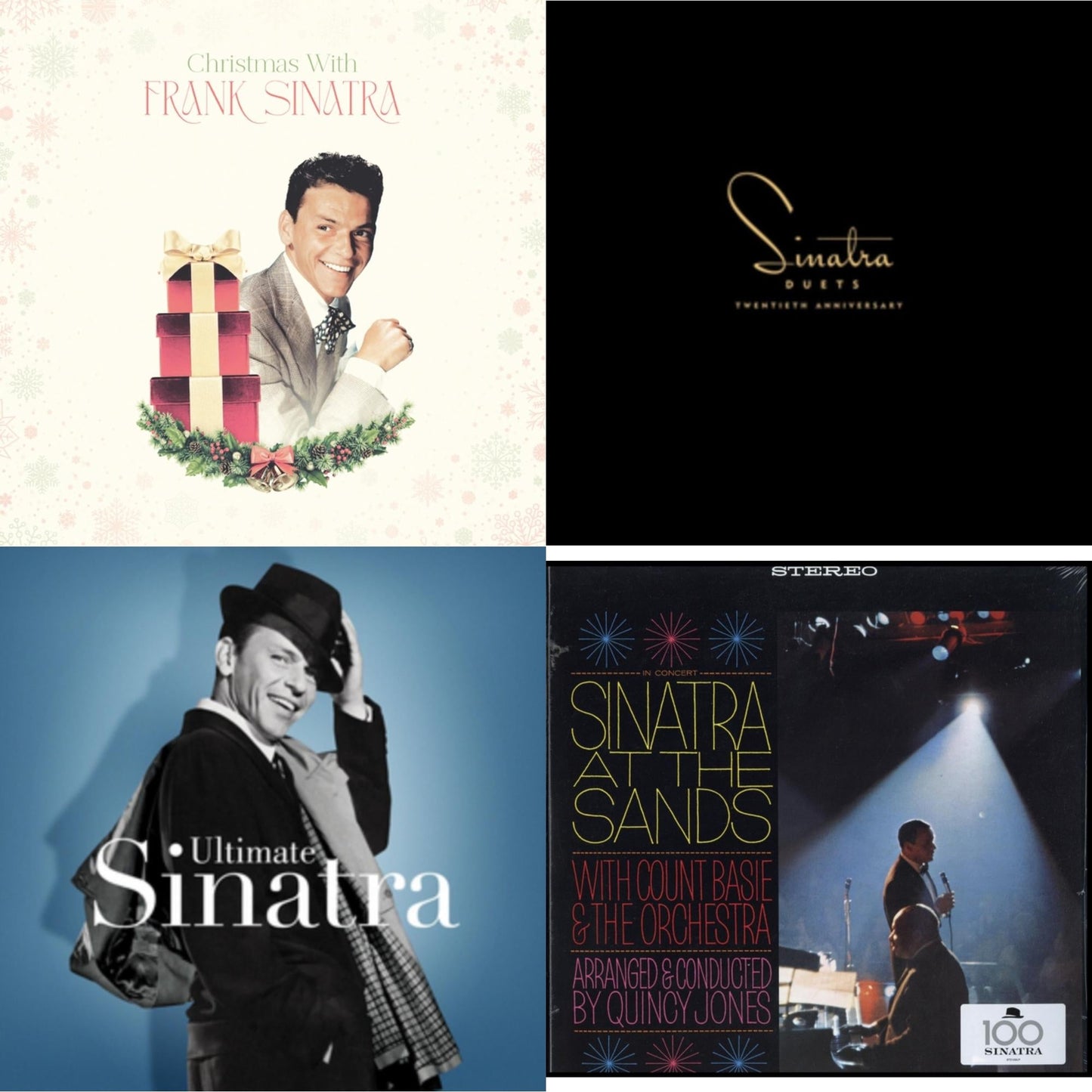 Christmas With Frank Sinatra (150G/Opaque White LP Vinyl) & Duets & Ultimate Sinatra & Sinatra At The Sands