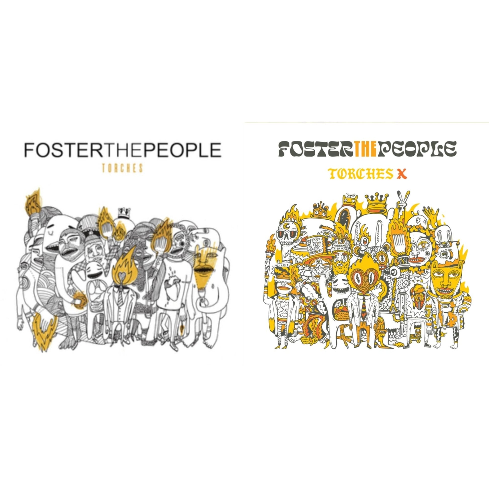 This is a 2 LP Vinyl SKU bundle.
1.This LP Vinyl is brand new.Format: LP VinylMusic Style: Alternative RockThis item's title is: Torches (Dl Card)Artist: Foster The PeopleLabel: LEGACYBarcode: 886978977212Release Date: 5/24/2011
2.This LP Vinyl is brand new.