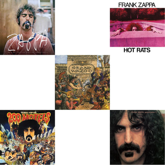 Zappa Ost (2LP/Crystal Clear Vinyl/180G) & 200 Motels Ost (50Th Anniversary) (2LP) & Grand Wazoo & Hot Rats & Apostrophe