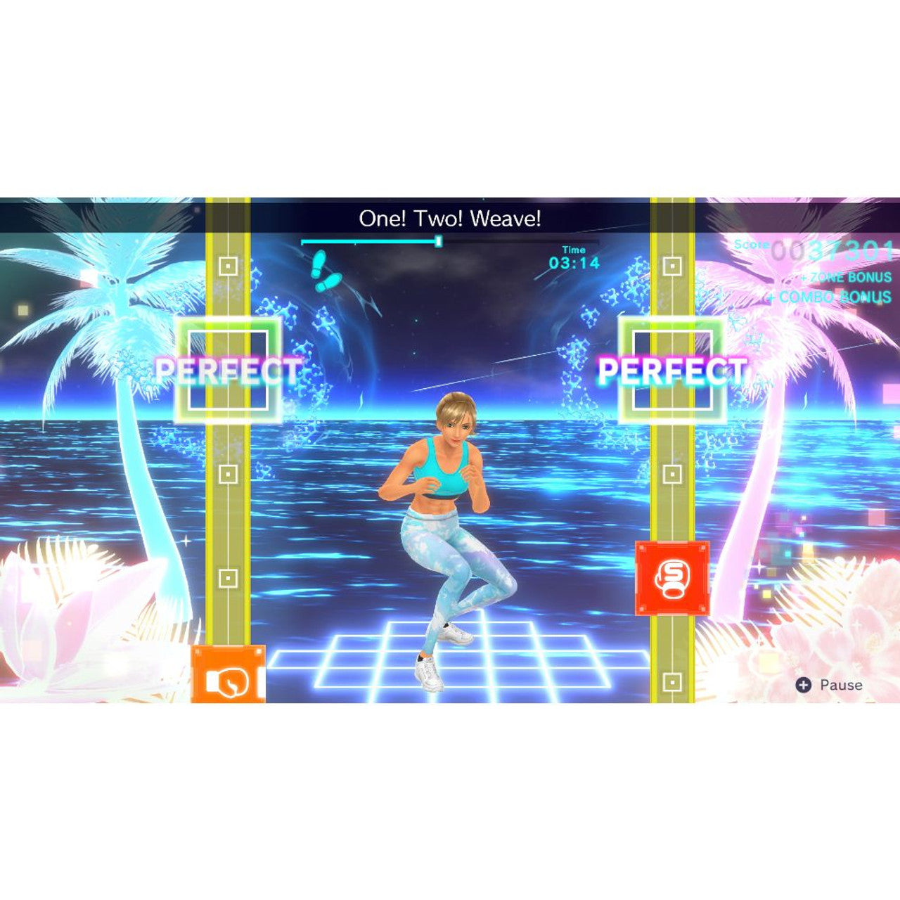 This is brand new.Work out at home and punch to the beat
 Jab, uppercut, dodge, and more to catchy pop tunes in this rhythmic boxing game! Pass a Joy-Con controller to an exercise buddy and box to the beat together.