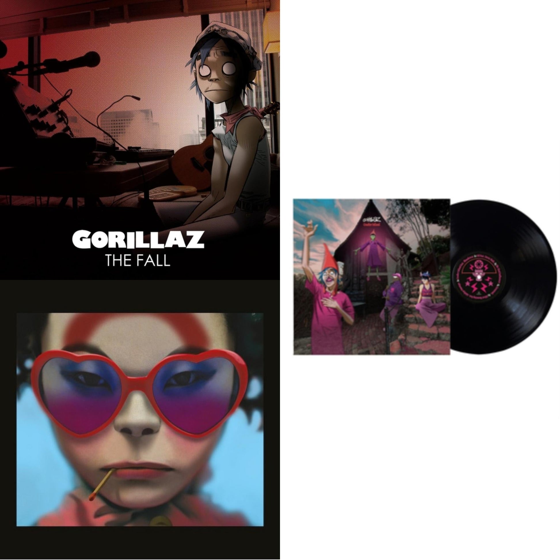 This is a 3 LP Vinyl SKU bundle.
1.This LP Vinyl is brand new.Format: LP VinylMusic Style: Pop RockThis item's title is: FallArtist: GorillazLabel: WARNER BROS.Barcode: 190295491215Release Date: 7/19/2019
2.This LP Vinyl is brand new.