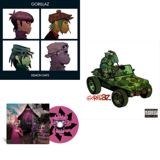 This is a 3 CD SKU bundle.
1.This CD is brand new.Format: CDMusic Style: Trip HopThis item's title is: Demon DaysArtist: GorillazLabel: Rock/PopBarcode: 094631169120Release Date: 5/23/2005
2.This CD is brand new.