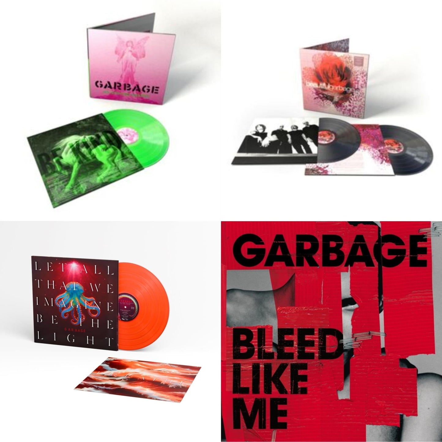 No Gods No Masters (X) (Green LP Vinyl) & Beautifulgarbage (2LP/180G/20Th Anniversary/Remastered/Import) & Let All That We Imagine Be The Light (Orange LP Vinyl) & Bleed Like Me