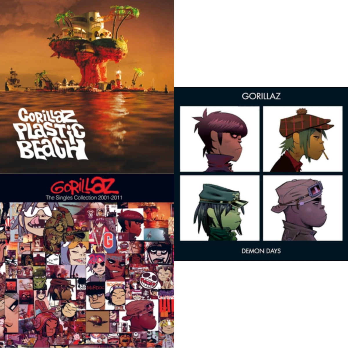 Demon Days & Plastic Beach & Singles Collection 2001 - 2011