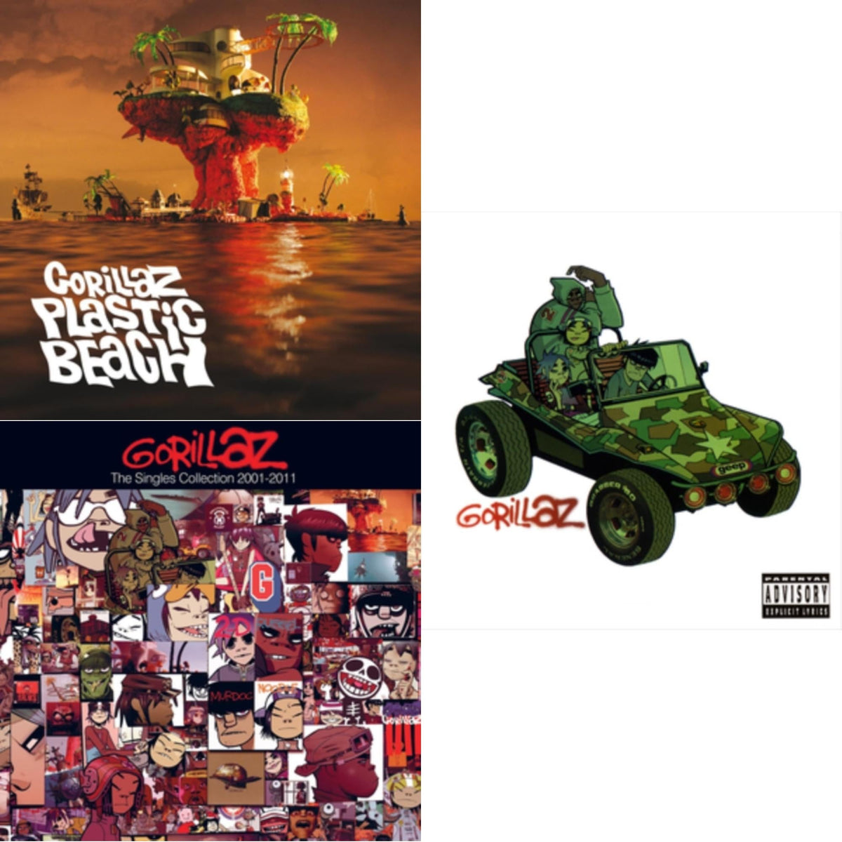 Plastic Beach & Singles Collection 2001 - 2011 & Gorillaz