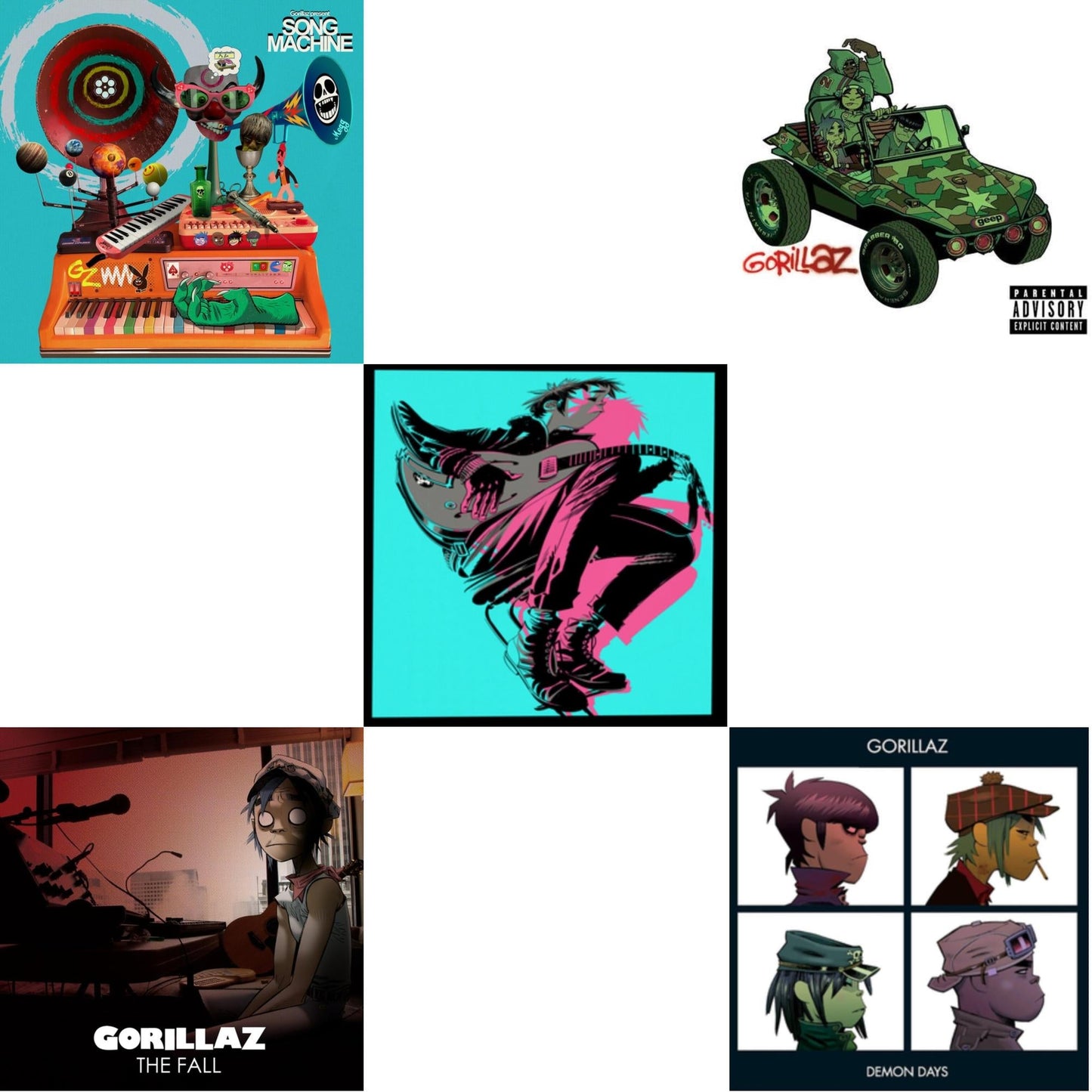 Song Machine: Season One & Fall & Now Now (180G/Dl Code) & Gorillaz & Demon Days (2LP)