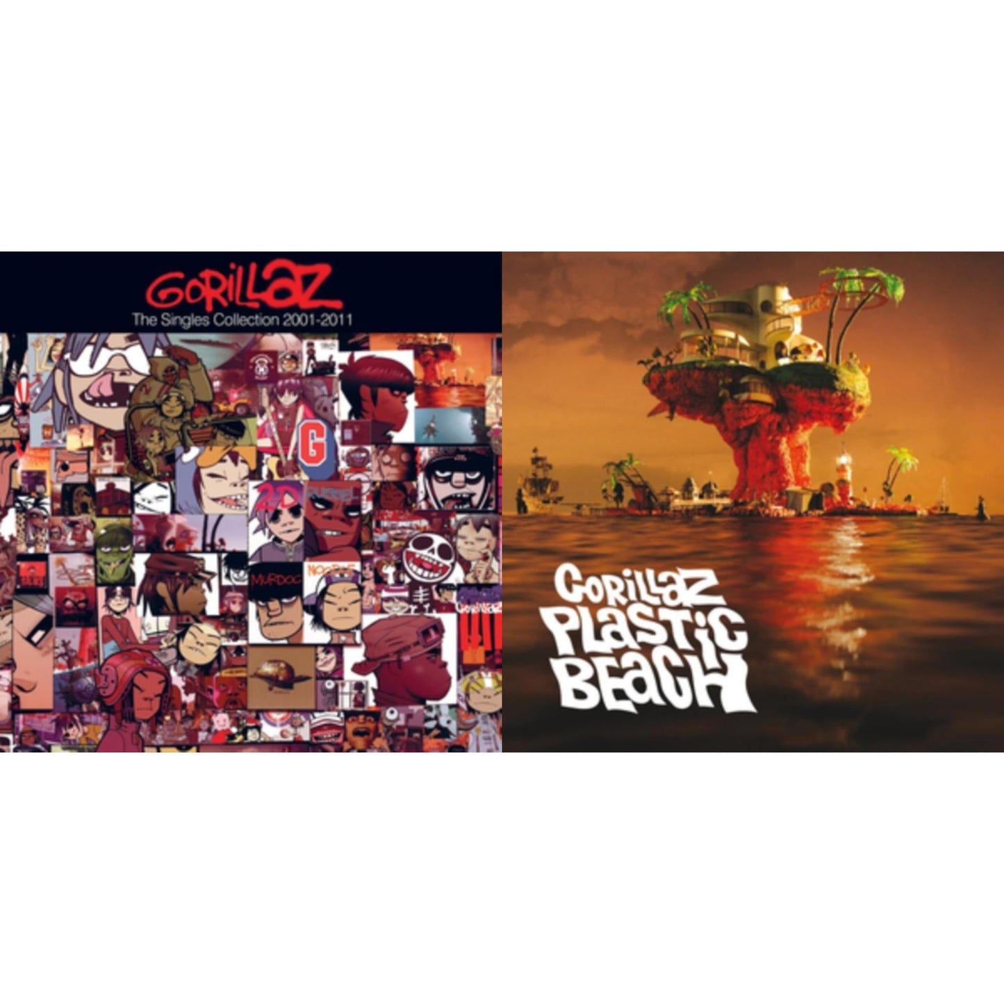 This is a 2 CD SKU bundle.
1.This CD is brand new.Format: CDMusic Style: Alternative RockThis item's title is: Singles Collection 2001 -  2011Artist: GorillazLabel: WARNER MUSIC INTLBarcode: 5099973008026Release Date: 11/28/2011
2.This CD is brand new.