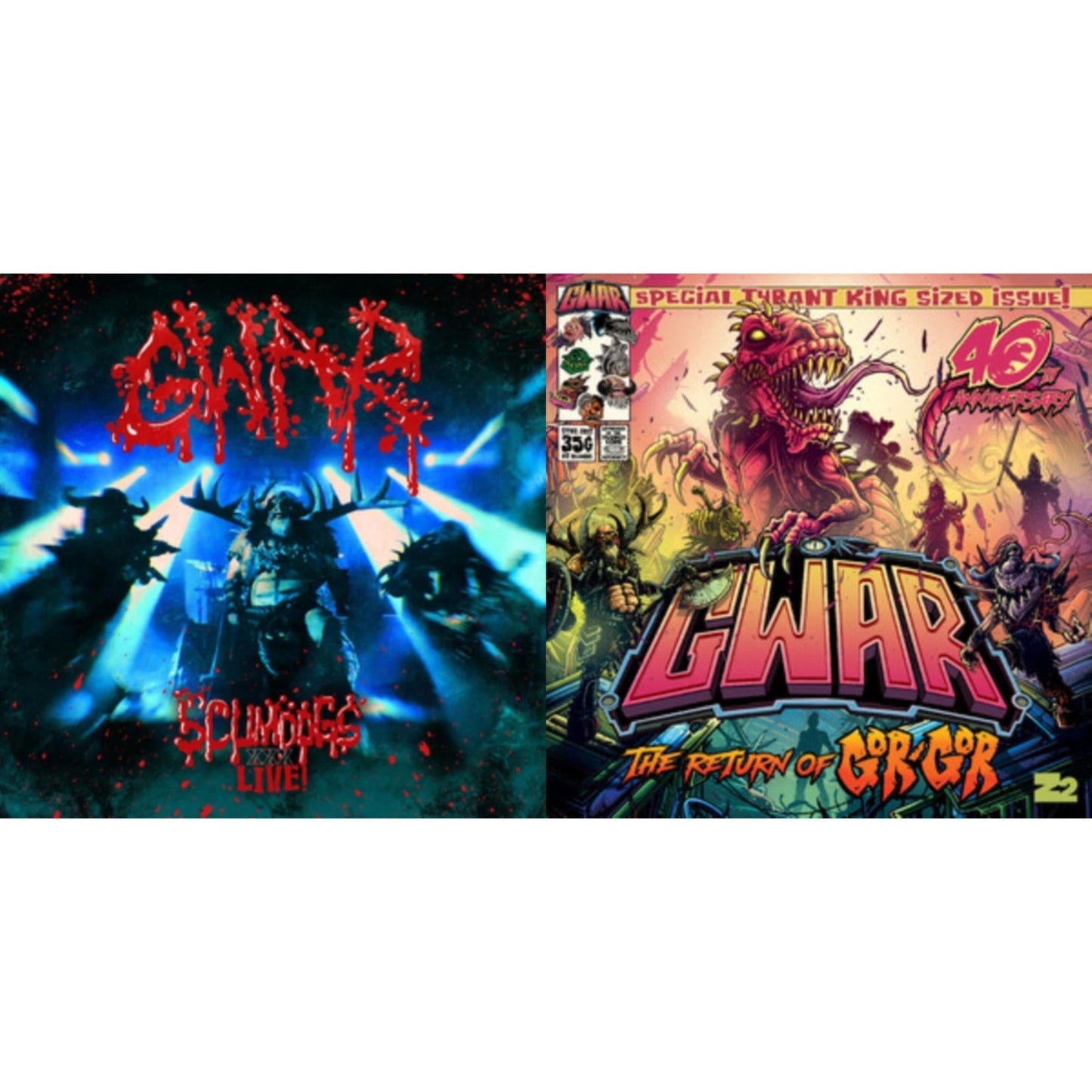 Scumdogs Xxx Live (2LP/Blue Marbled Vinyl) & Return Of Gor Gor (Semi-Transparent Purple LP Vinyl/180G)