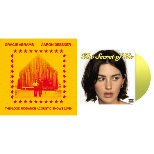 This is a 2 LP Vinyl SKU bundle.
1.This LP Vinyl is brand new.Format: LP VinylThis item's title is: Good Riddance Acoustic Shows (Live) (Magenta LP Vinyl)Artist: Gracie AbramsBarcode: 602458814408Release Date: 2/23/2024
2.This LP Vinyl is brand new.