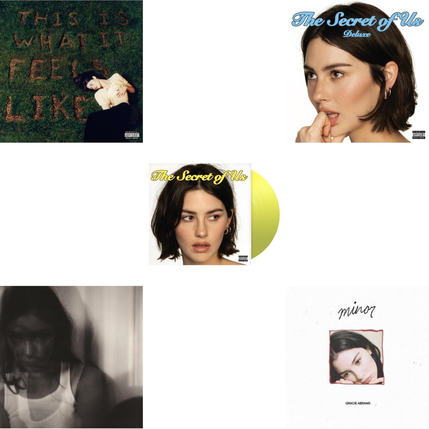 This Is What It Feels Like (X) & Good Riddance (Deluxe/2LP) & Secret Of Us (X) (Yellow LP Vinyl) & Secret Of Us (Deluxe/Transparent Moonlight Vinyl/2LP) & Minor - Ep