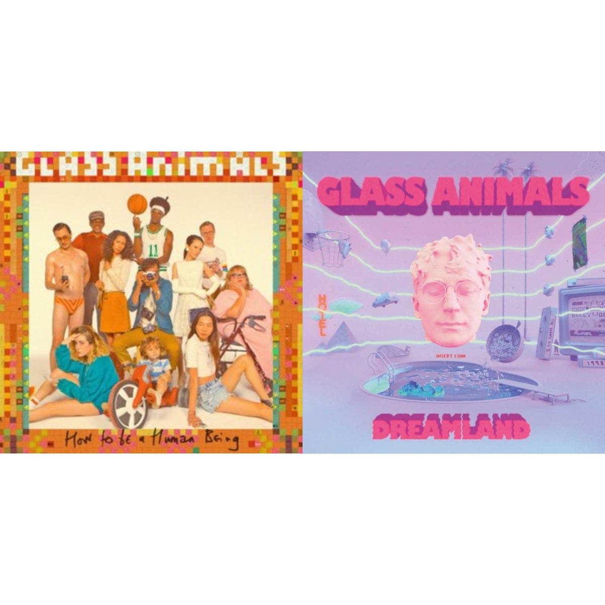 Glass Animals - Dreamland & How To Be A Human Being - LP Vinyl Bundle