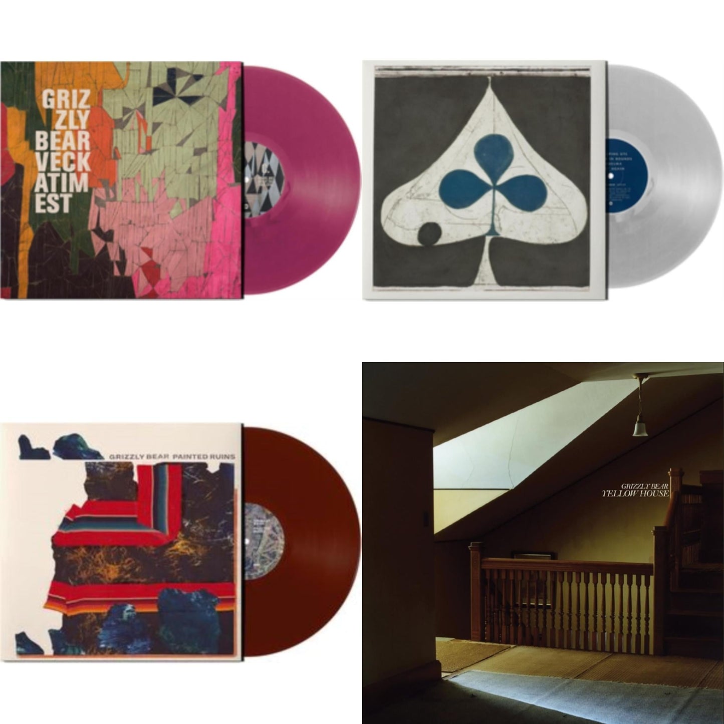 Veckatimest (Magenta Vinyl/2LP) & Shields (Transparent Vinyl/2LP) & Painted Ruins (Oxblood Vinyl/2LP) & Yellow House (15Th Anniversary Edition/2LP/Dl Card)