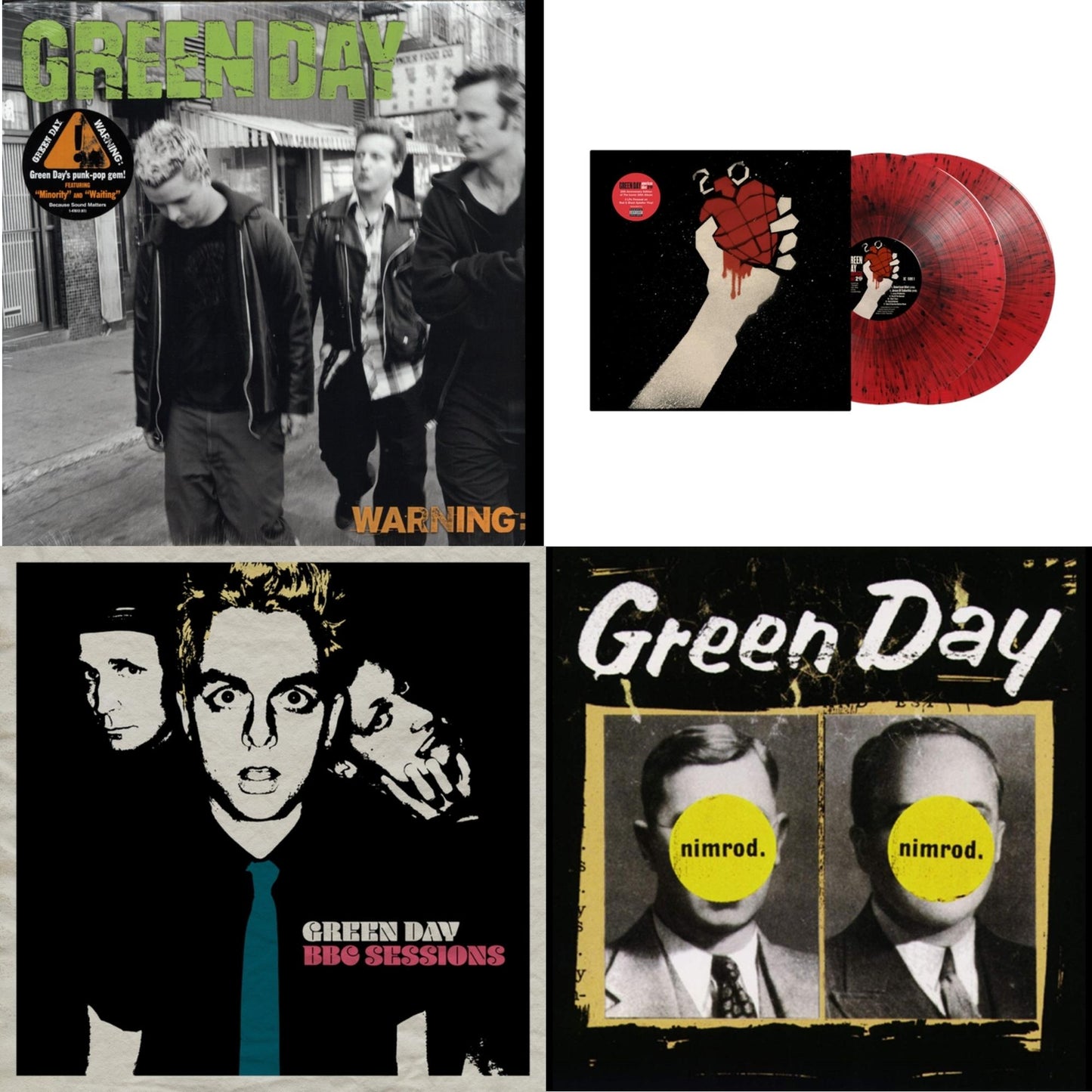 Warning & American Idiot (2LP/Red & Black Splatter Vinyl) & Bbc Sessions (X) (2LP) & Nimrod
