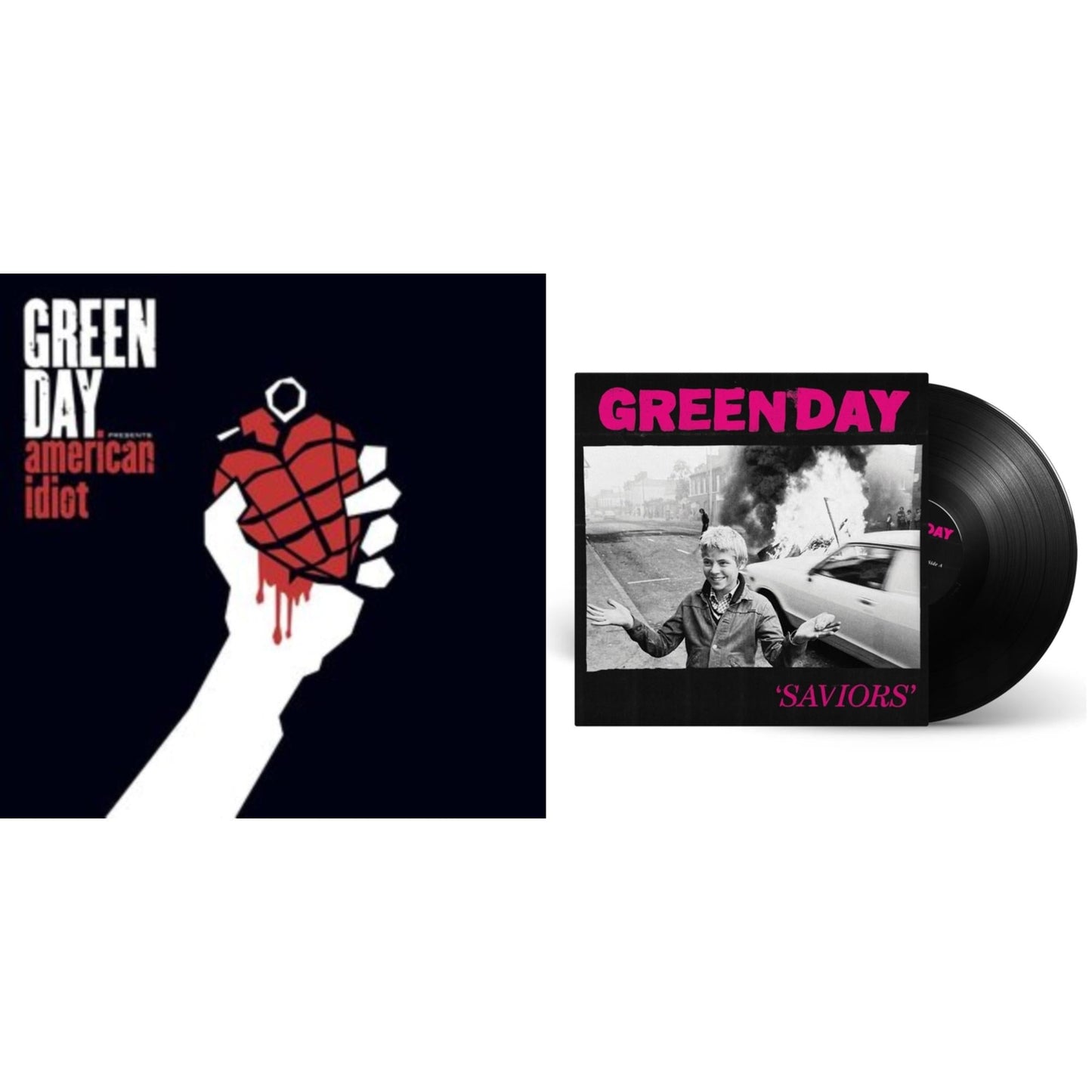 This is a 2 LP Vinyl SKU bundle.
1.This LP Vinyl is brand new.Format: LP VinylMusic Style: PunkThis item's title is: American Idiot (W/Poster)Artist: Green DayBarcode: 093624979890Release Date: 11/3/2009
2.This LP Vinyl is brand new.