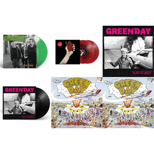Warning (Fluorescent Green LP Vinyl) & American Idiot (2LP/Red & Black Splatter Vinyl) & Saviors (180G/Deluxe LP Vinyl) & Saviors & Dookie (Picture Disc) & Dookie