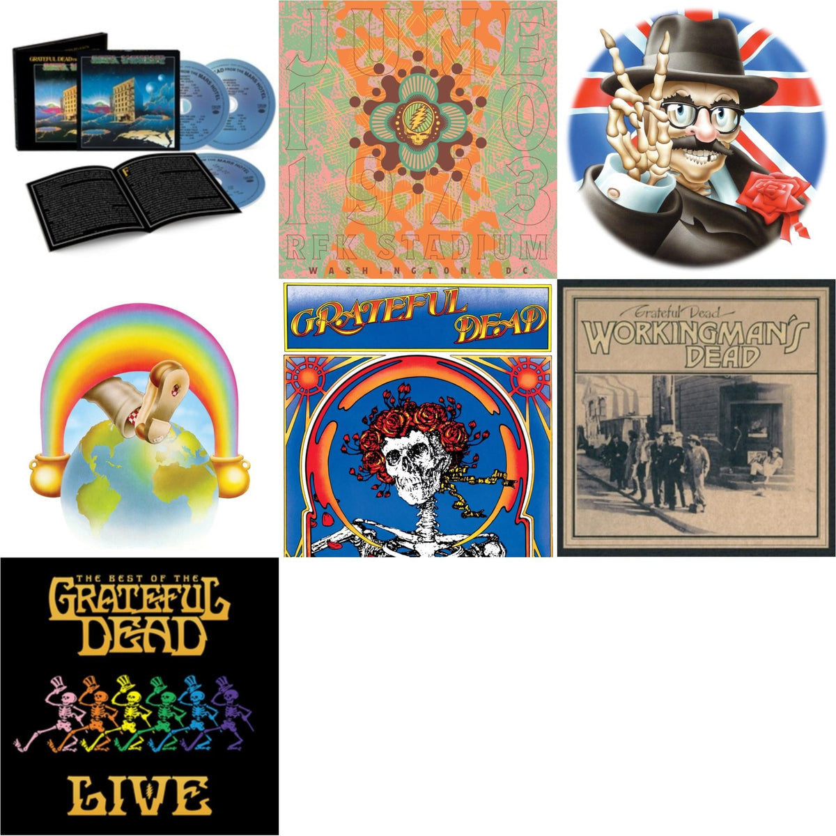 From The Mars Hotel (50Th Anniversary/Remaster) & Rfk Stadium, Washington, Dc 6/10/73 (Live) (4CD) & Lyceum Theatre, London, England 5/26/72 (Live) (4CD) & Europe 72 (Live) (50Th Anniversary Edition/2CD) & Grateful Dead