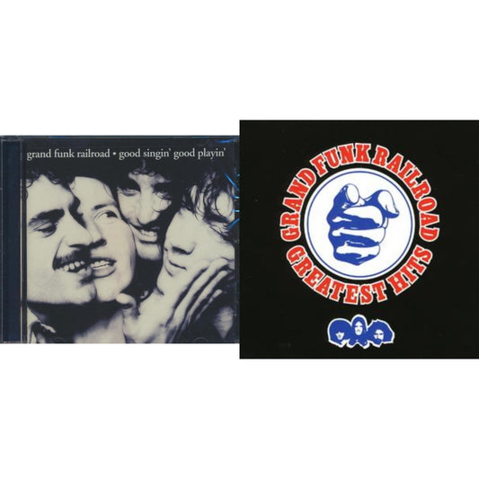 This is a 2 CD SKU bundle.
1.This CD is brand new.Format: CDThis item's title is: Good Singin Good PlayinArtist: Grand Funk RailroadLabel: HIP-OBarcode: 076744014429Release Date: 1/12/1999
2.This CD is brand new.