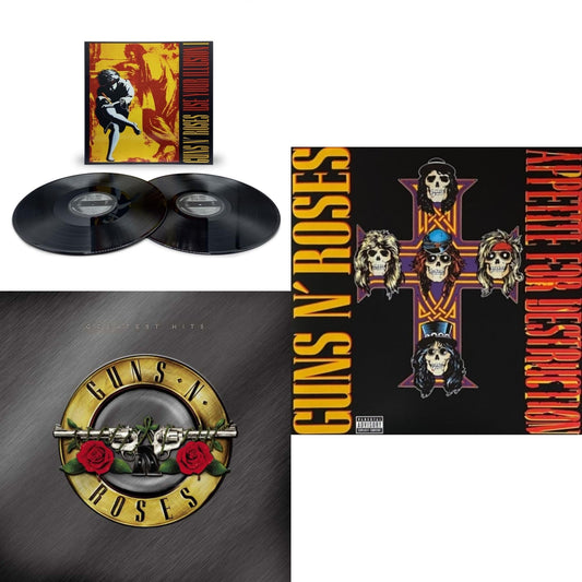 Use Your Illusion I (X) (2LP) & Greatest Hits (2LP) & Appetite For Destruction