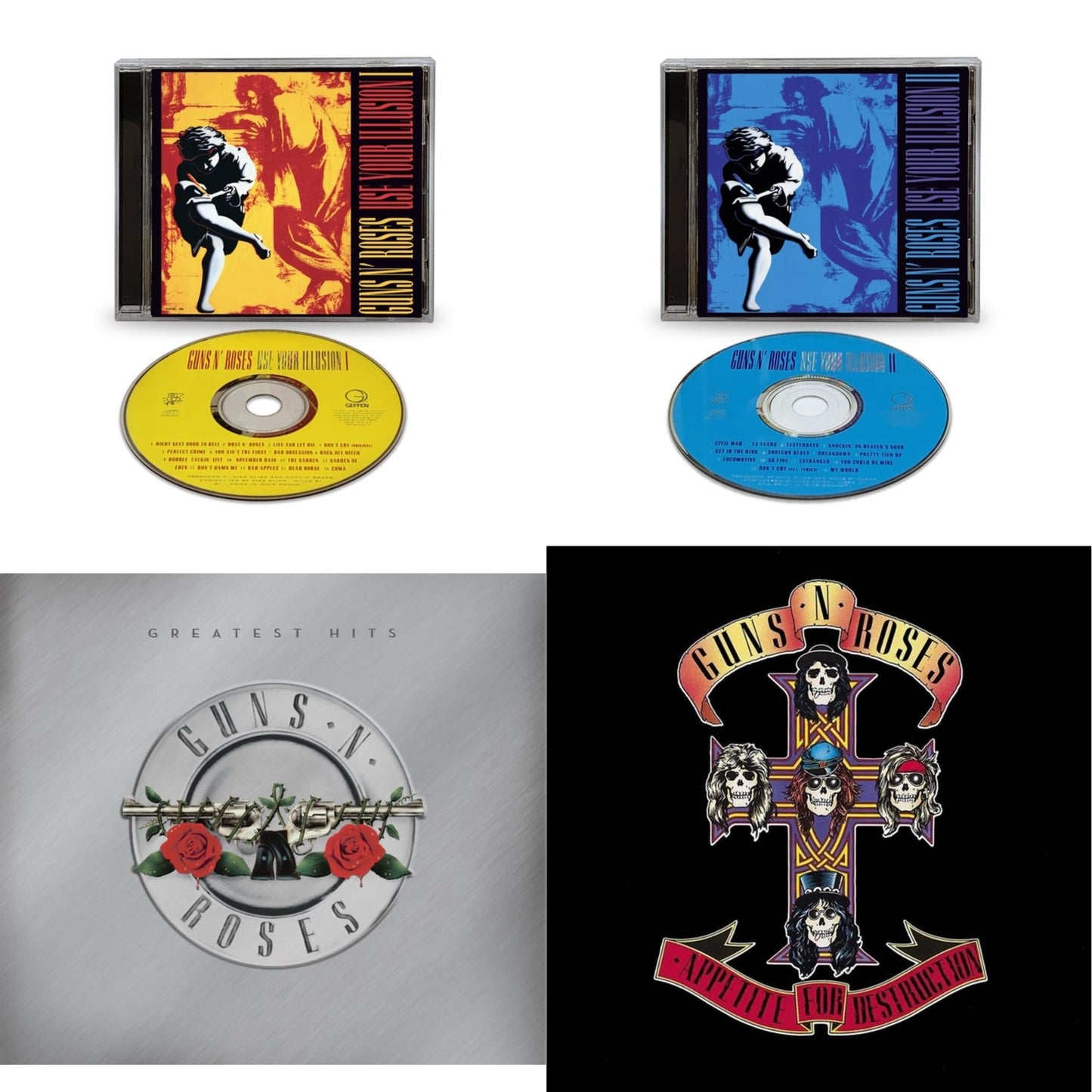 Use Your Illusion I (X) & Use Your Illusion Ii (X) & Greatest Hits & Appetite For Destruction - Remaster