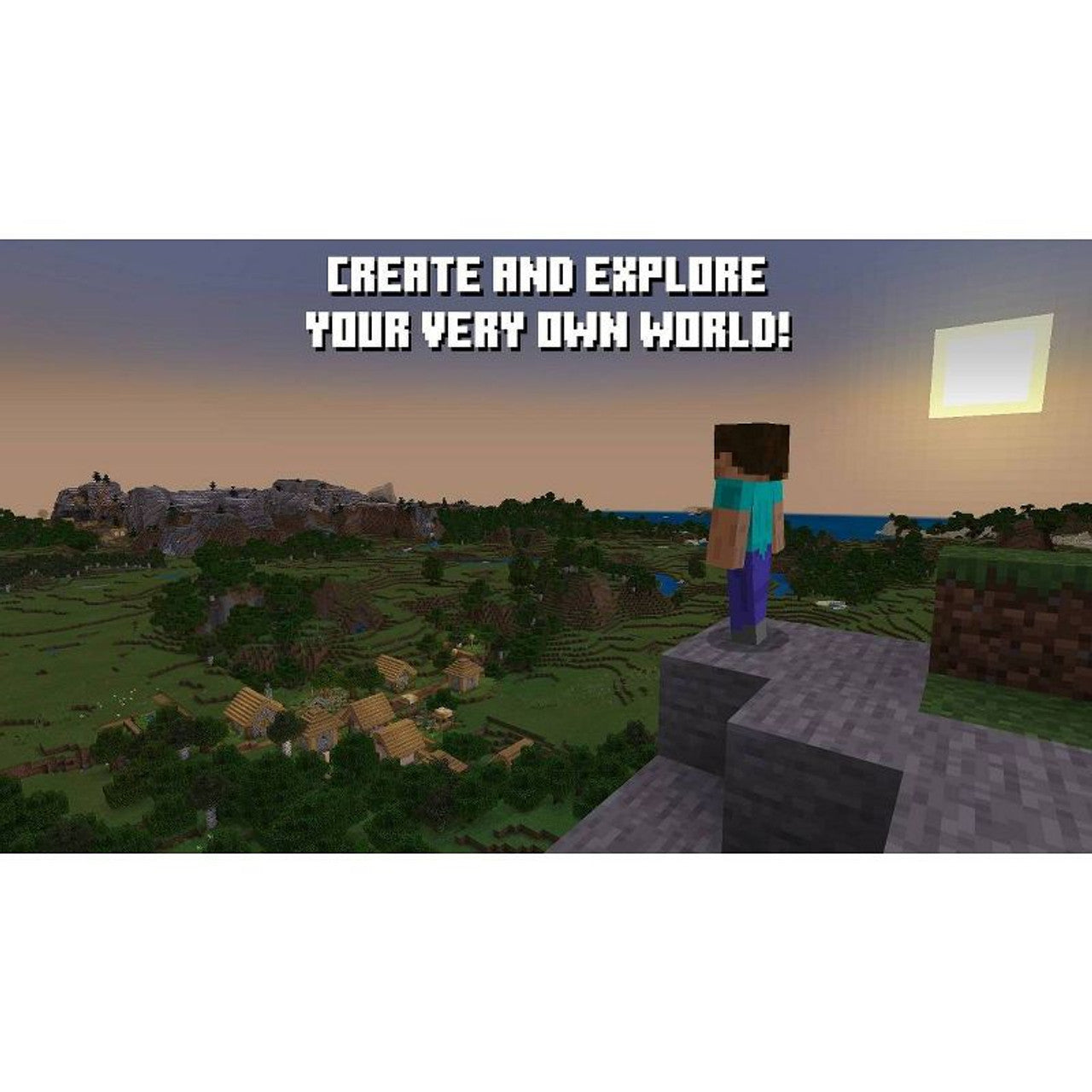 This is brand new.Minecraft is a game about placing blocks and going on adventures.Explore randomly generated worlds and build amazing things from the simplest of homes to the grandest of castles.