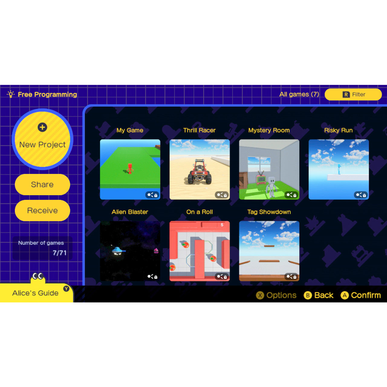 This is brand new.Programming made fun with help from the minds at Nintendo

Turn gaming time into learning time with the Game Builder Garage™ software. Kids can learn how to make their own games with guided lessons created by Nintendo.