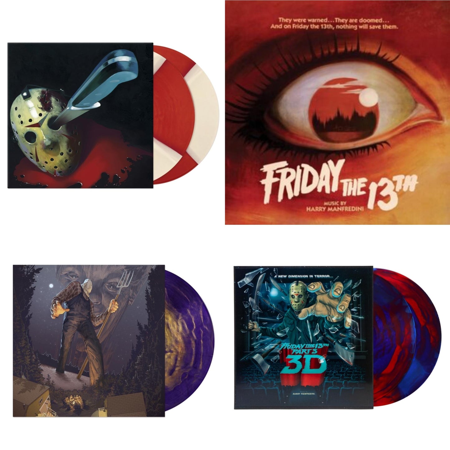 Friday The 13Th Part Iv: The Final Chapter Ost (2LP) & Friday The 13Th Ost & Friday The 13Th Part Ii Ost & Friday The 13Th Part Iii Ost (2LP)
