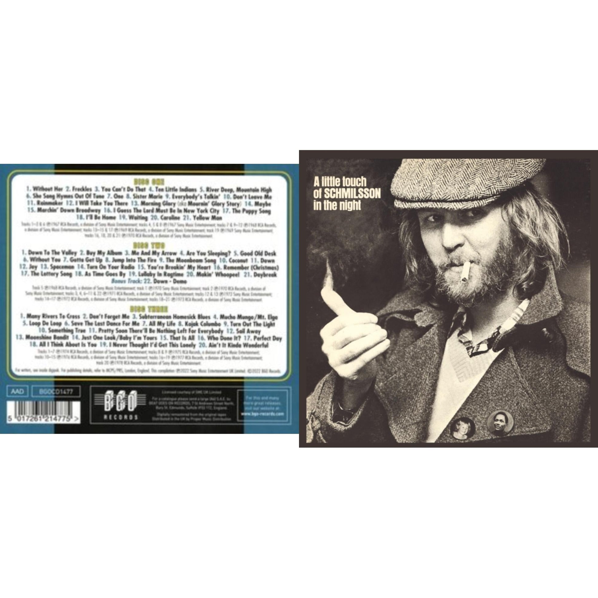 This is a 2 CD SKU bundle.
1.This CD is brand new.Format: CDThis item's title is: A's & B'sArtist: Harry NilssonLabel: BGO RECORDSBarcode: 5017261214775Release Date: 9/9/2022
2.This CD is brand new.