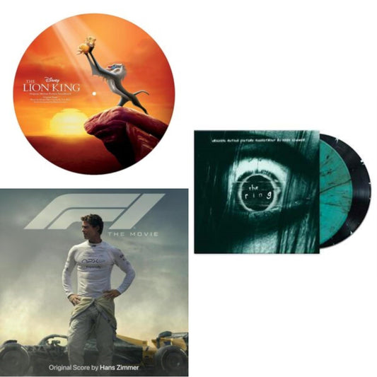 Lion King Ost (Picture Disc) & F1 The Movie (Original Score By Hans Zimmer) (Red Flag Color Vinyl/2LP) & Ring Ost (2LP/Coke Bottle Clear With Black Orb Vinyl/180G)