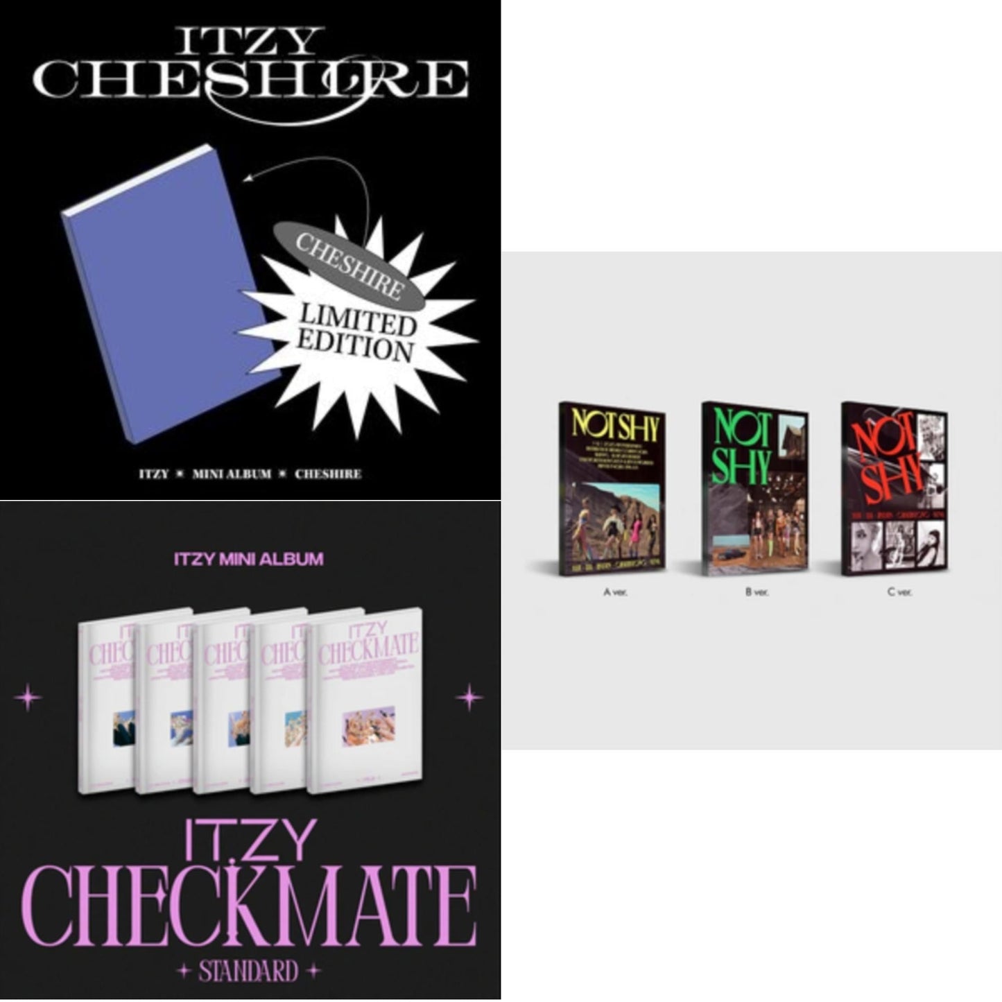 Not Shy & Cheshire (Limited Edition) & Checkmate (Standard Edition)