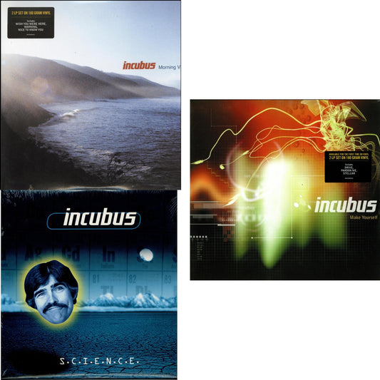 This is a 3 LP Vinyl SKU bundle.
1.This LP Vinyl is brand new.Format: LP VinylMusic Style: Alternative RockThis item's title is: Make Yourself (2LP/180G)Artist: IncubusLabel: EpicBarcode: 887654040916Release Date: 1/8/2013
2.This LP Vinyl is brand new.