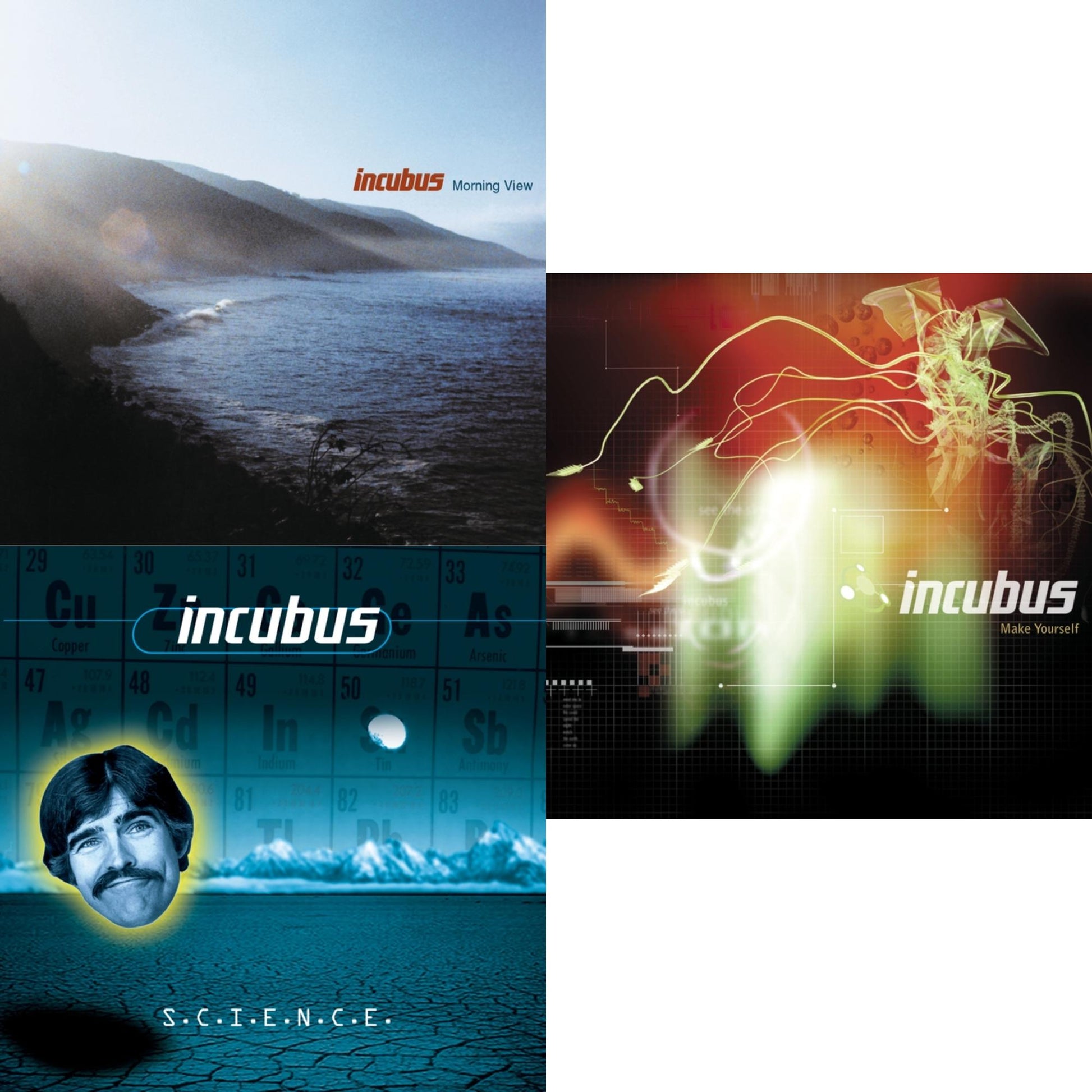 This is a 3 CD SKU bundle.
1.This CD is brand new.Format: CDMusic Style: Alternative RockThis item's title is: S.C.I.E.N.C.E.Artist: IncubusLabel: SONY SPECIAL MARKETINGBarcode: 886919829228Release Date: 4/1/2012
2.This CD is brand new.