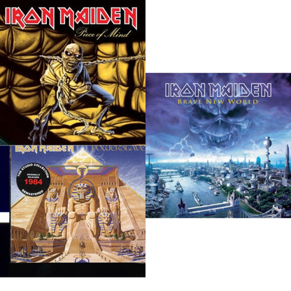 This is a 3 CD SKU bundle.
1.This CD is brand new.Format: CDMusic Style: Heavy MetalThis item's title is: Piece Of MindArtist: Iron MaidenLabel: SANCTUARY RECORDSBarcode: 4050538427004Release Date: 11/16/2018
2.This CD is brand new.