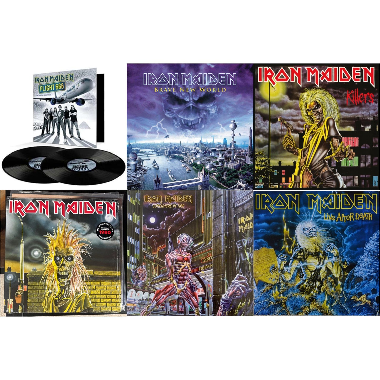 Flight 666 & Brave New World & Killers (180G/2015 Remaster) & Iron Maiden (2015 Remaster) & Somewhere In Time & Live After Death