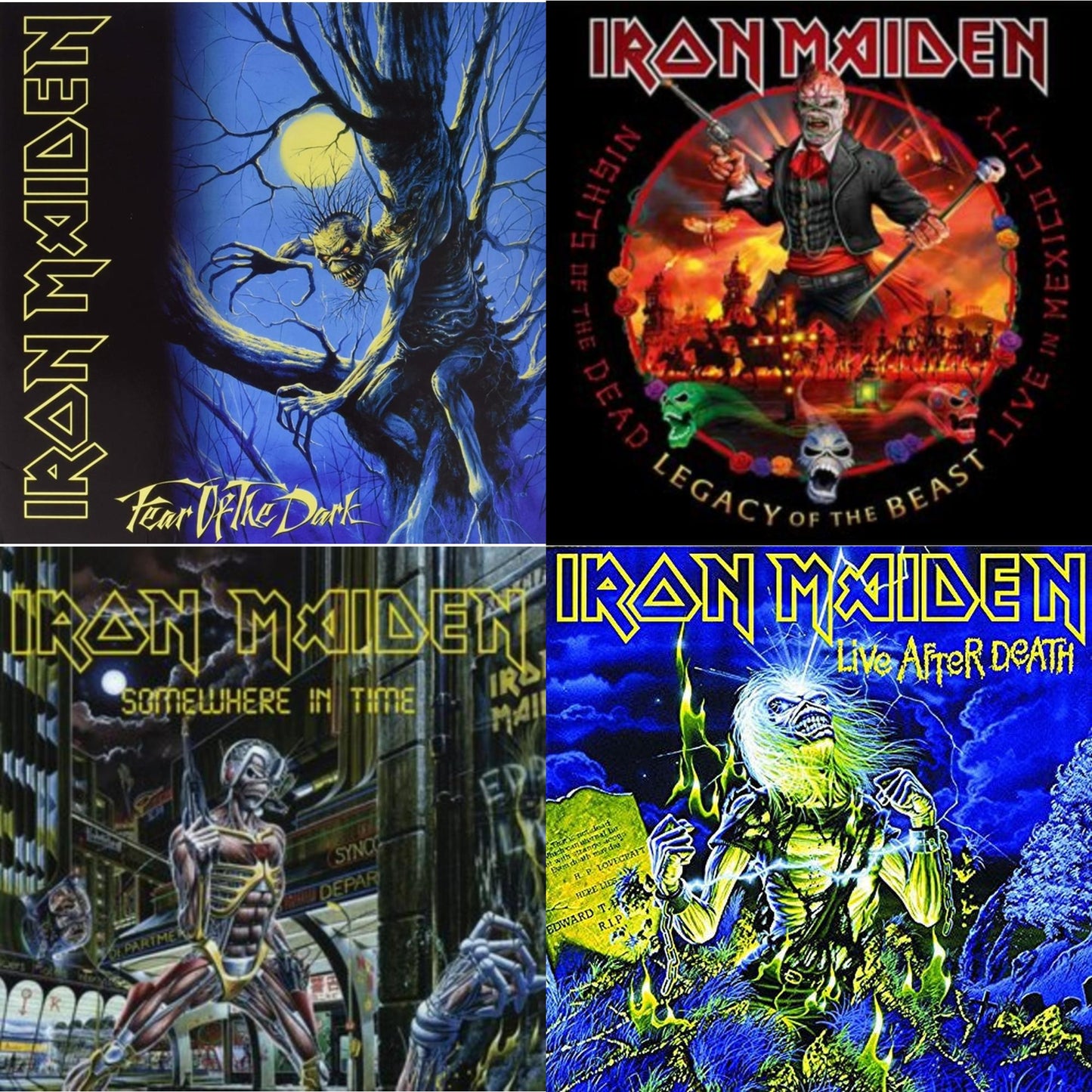 Fear Of The Dark & Nights Of The Dead, Legacy Of The Beast: Live In Mexico City (X) (3LP/180G) & Somewhere In Time & Live After Death