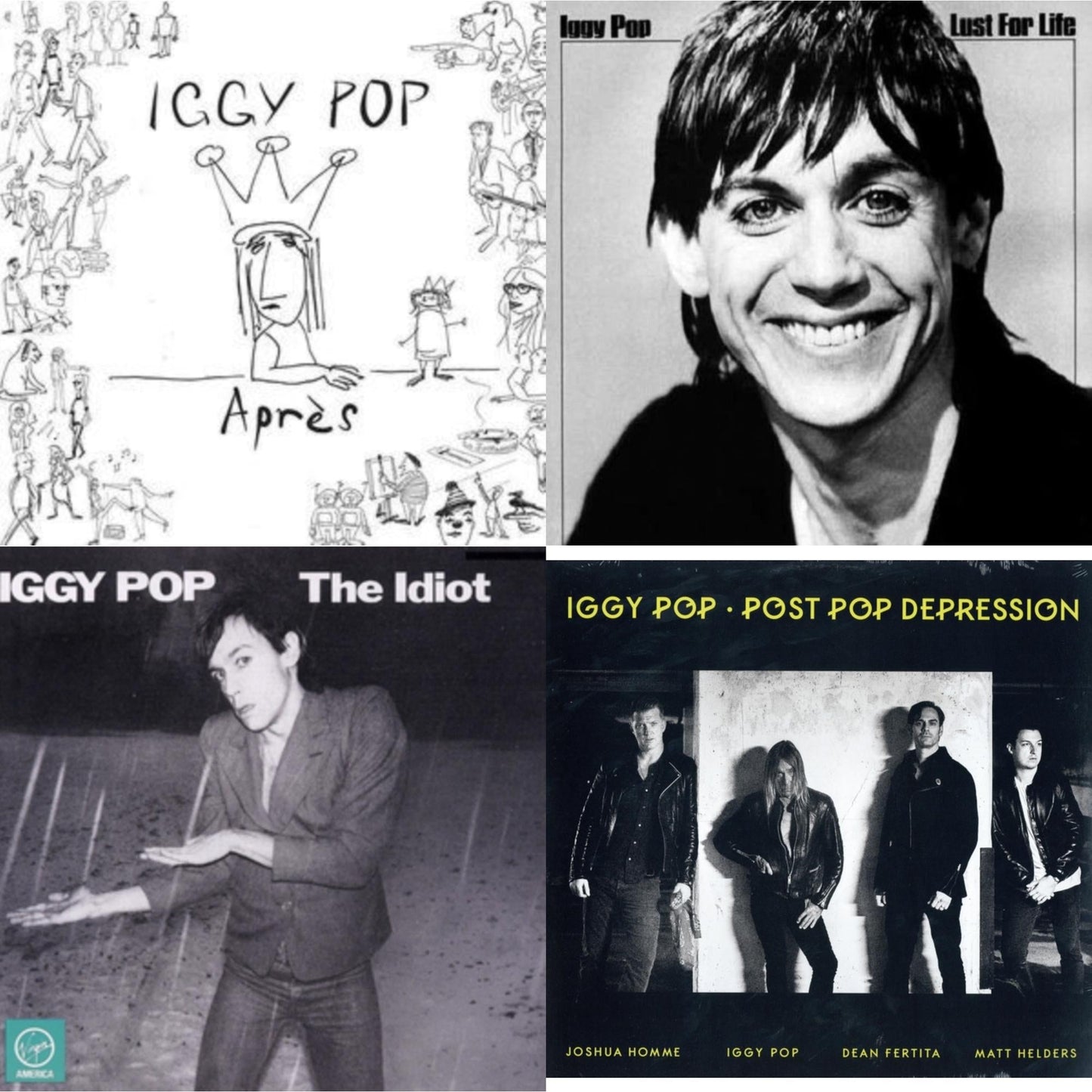 Apres (Deluxe/Pink LP Vinyl) & Lust For Life & Idiot & Post Pop Depression (180G/Dl Card)