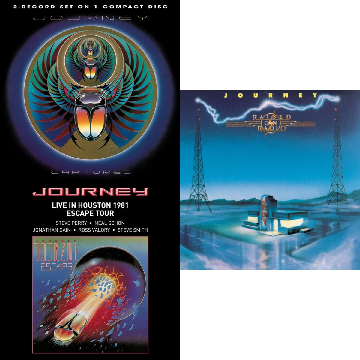 Journey - Raised On Radio & Captured & Live In Houston 1981: The Escape Tour - CD Bundle