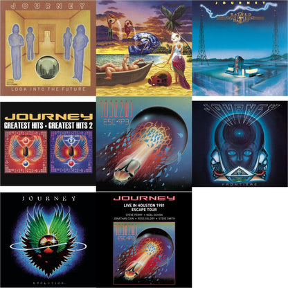 Look Into The Future & Trial By Fire & Raised On Radio & Greatest Hits 1 & 2 & Escape & Frontiers & Evolution & Live In Houston 1981: The Escape Tour