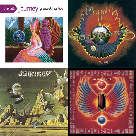 This is a 4 CD SKU bundle.
1.This CD is brand new.Format: CDThis item's title is: Playlist: Journey Greatest Hits LiveArtist: JourneyBarcode: 888751499126Release Date: 8/19/2015
2.This CD is brand new.