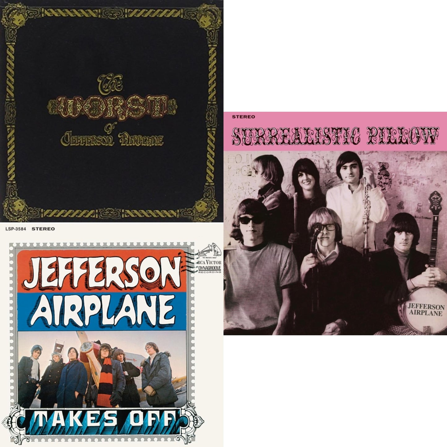 This is a 3 CD SKU bundle.
1.This CD is brand new.Format: CDMusic Style: Psychedelic RockThis item's title is: Worst Of Jefferson AirplaneArtist: Jefferson AirplaneLabel: LEGACYBarcode: 828767589329Release Date: 6/6/2006
2.This CD is brand new.