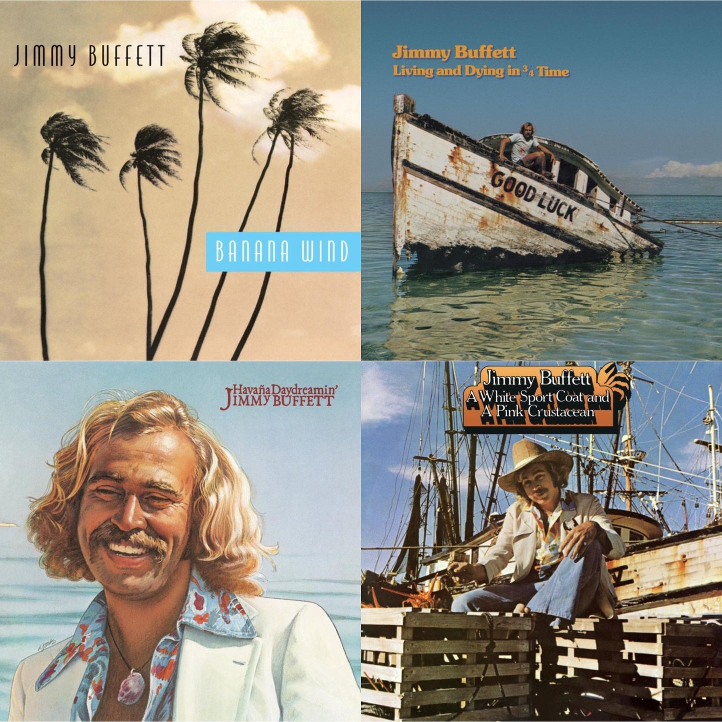 This is a 4 LP Vinyl SKU bundle.
1.This LP Vinyl is brand new.Format: LP VinylMusic Style: Country RockThis item's title is: Living & Dying In 3/4 TimeArtist: Jimmy BuffettLabel: MCA RecordsBarcode: 602465150520Release Date: 6/7/2024
2.This LP Vinyl is brand new.