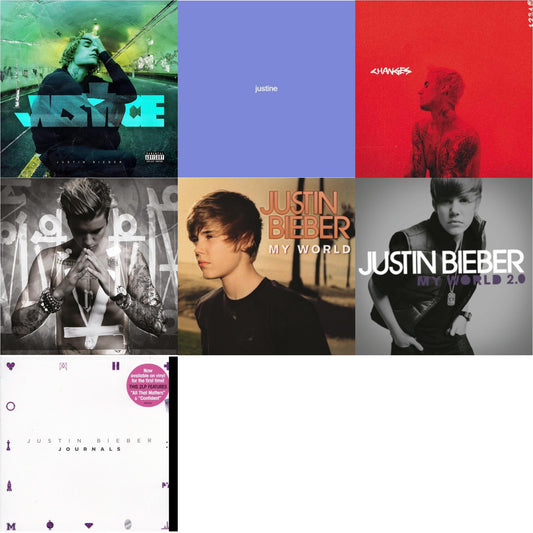 Justice (2LP) & Swag (X) (2LP) & Changes (2LP/Red Vinyl) & Purpose & My World & My World 2.0 & Journals